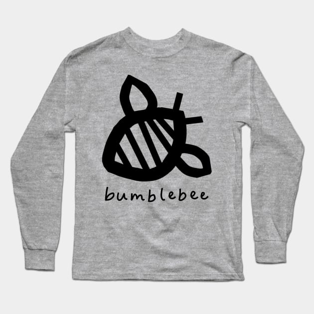 Chunky Line Bumblebee Long Sleeve T-Shirt by ellenhenryart